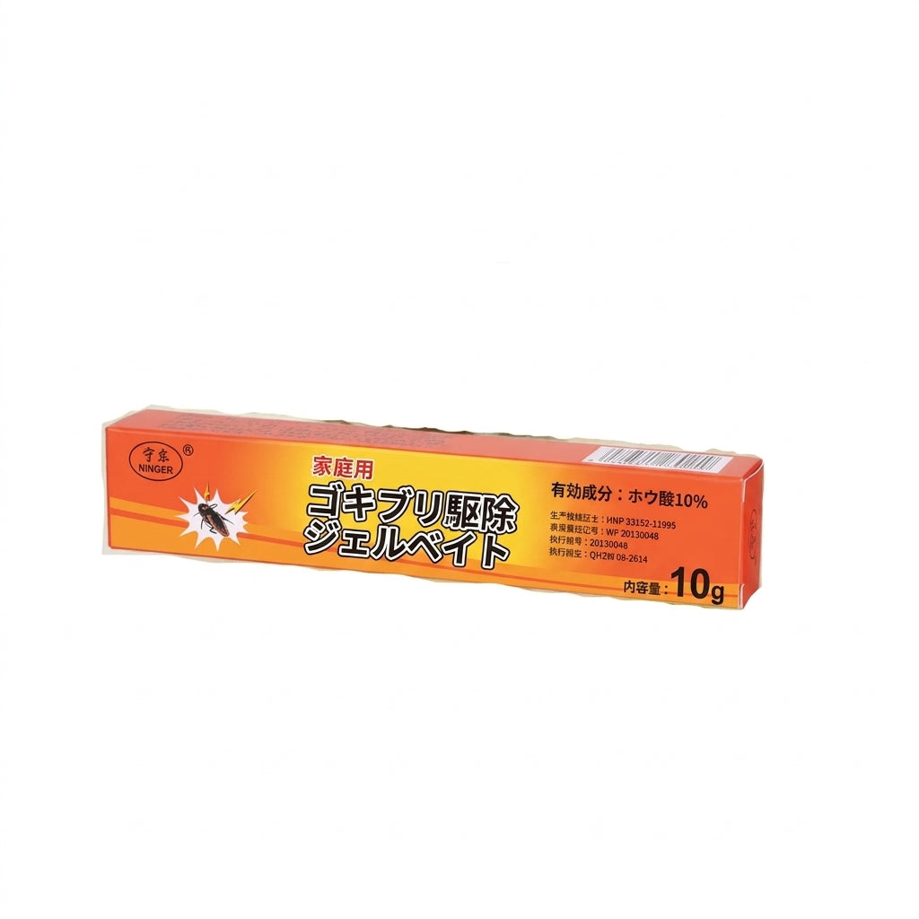 ゴキブリ駆除剤 ジェル 10g｜ホウ酸配合 置くだけ 細ノズル付き 家庭用ベイト剤